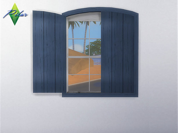 Sims 4 — Brazil Window1 by Pilar — Vibrant colors and exotic woods
