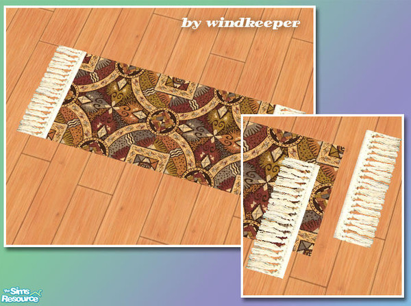 Sims 2 — Carpet floor fringe by Windkeeper — <strong>- MASTER MESH -</strong> All the other meshes from this set linked
