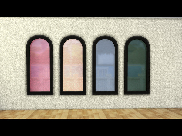Sims 4 — CK Mosaic Window by CarineKitana — Thinking about windows with colored glass? This model offers 4 beautiful