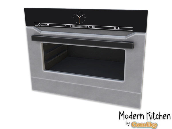 Sims 4 — Comiko Modern Kitchen Oven | Kitchen Room by Comiko — Part 2 - Modern Kitchen Set is base game compatible and