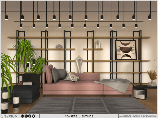 Sims 4 — Yonkers Lightings by Onyxium — Onyxium@TSR Design Workshop Lighting Collection - Belong To The 2025 Year