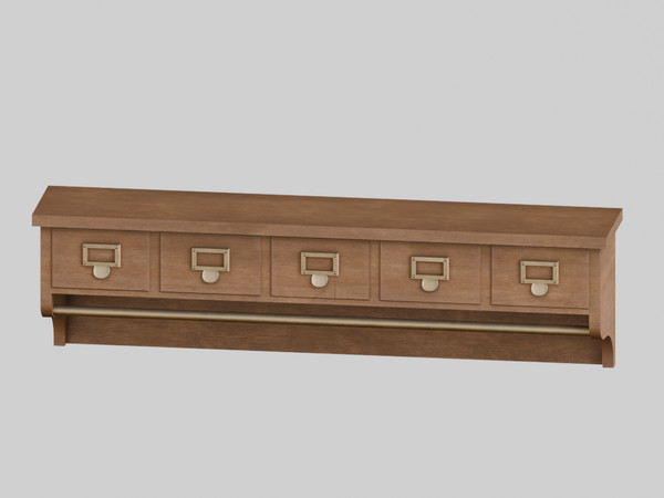 Sims 4 — Delphine Set: Wall Shelf by Mechtasims — Delphine Set. Created by Mechtasims.