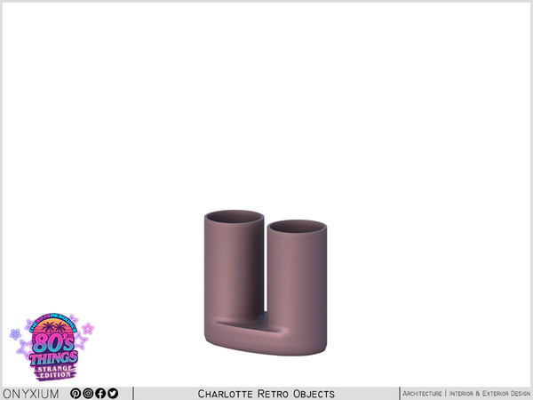 Sims 4 — Charlotte Modern Jointed Double Vase by Onyxium — Onyxium@TSR Design Workshop Living Room Collection - Belong To