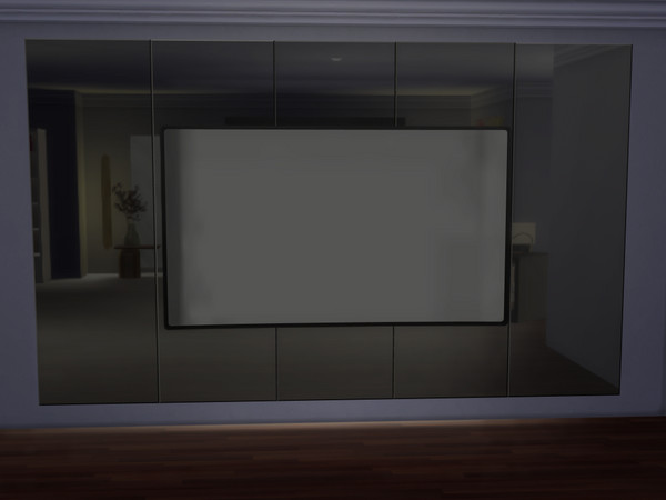 Sims 4 — Moderna Reflective Panel S by FirstR2 — Elegant reflective wall panels designed to enhance modern interiors.
