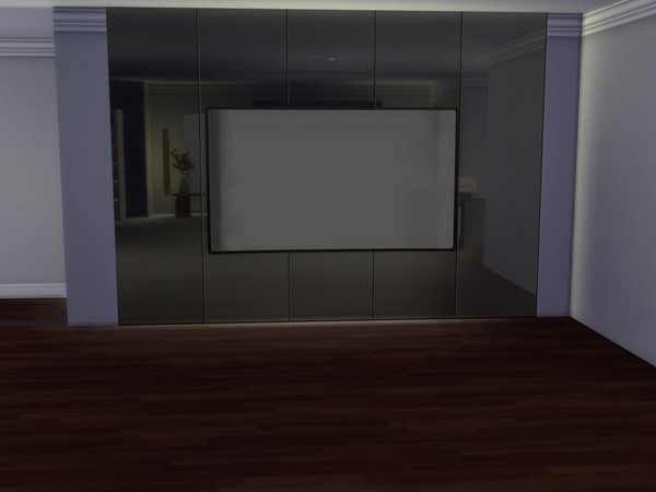 Sims 4 — Moderna Reflective Panel M by FirstR2 — Elegant reflective wall panels designed to enhance modern interiors.
