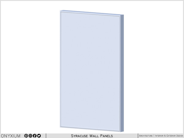 Sims 4 — Syracuse Wide Wall Panel Tall by Onyxium — Onyxium@TSR Design Workshop Living Room Collection - Belong To The