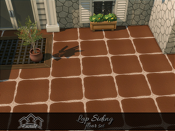 Sims 4 — Lap Siding floor1 by Emerald — Aesthetic lap siding offering natural beauty and tactile feel.(floor set)