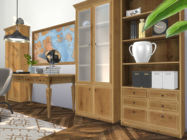 Sims 3 — Kailua Study Room Extra by Onyxium — Onyxium@TSR Design Workshop Study Room Collection - Belong To The 2026 Year