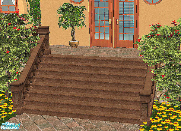 Sims 2 — Romanesque Stairs by chrissy6930 — Romanesque Stairs MESH FILE. IMPORTANT: please read the INSTALLATION