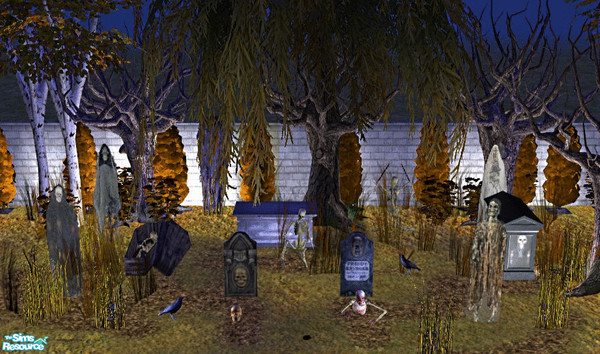 Sims 2 — Haunted Graveyard Add Ons by lisa9999 — A bunch of items to add the perfect touch to your graveyard or haunted