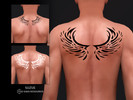 Sims 4 — Wings Tattoo by Suzue — Wings Tattoo N60