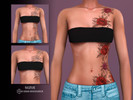 Sims 4 — Roses Tattoo by Suzue — Roses Tattoo N62