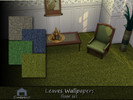 Sims 4 — Leaves Wallpapers floor set by Emerald — Evokes a grounding connection to the outdoor, promoting calm and