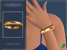 Sims 4 — Maya Chunky Bracelet by Pitted0live — Chunky metal bracelet Custom catalog image