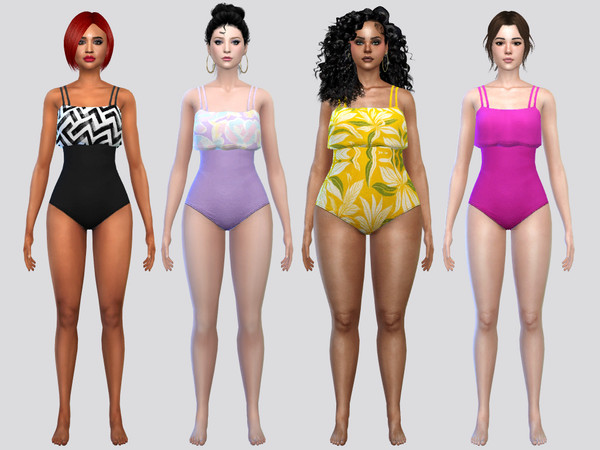 Sims 4 — Chila Swimsuit by McLayneSims — TSR EXCLUSIVE