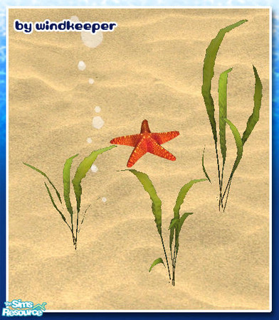 Sims 2 — CBA seaweed 2 by Windkeeper — Linked to CBA seaweed 1 for colors and requires that file to work.