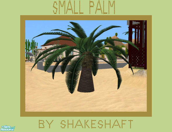 Sims 2 — Small Palm by Shakeshaft — A Set for the Beach all in Bamboo, set includes Bar, Tables Chairs and Stools and