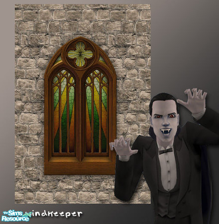 Sims 2 — Vamp Window - Dark Ages by Windkeeper — This window is exact copy of Maxis original except it does not let