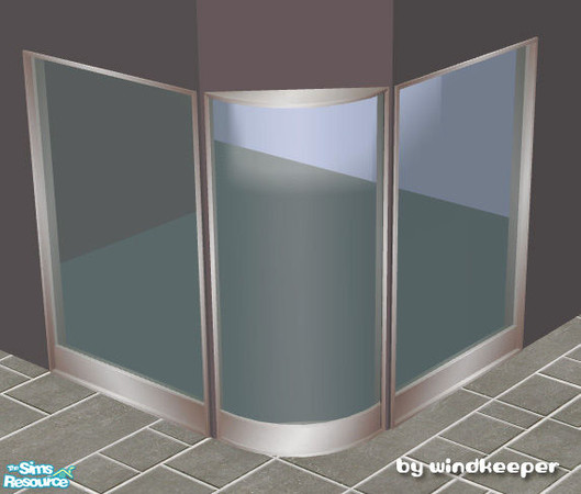 Sims 2 — Helios curved window 5 diagonal by Windkeeper — Diagonal version of Helios curved window 5 from this set.