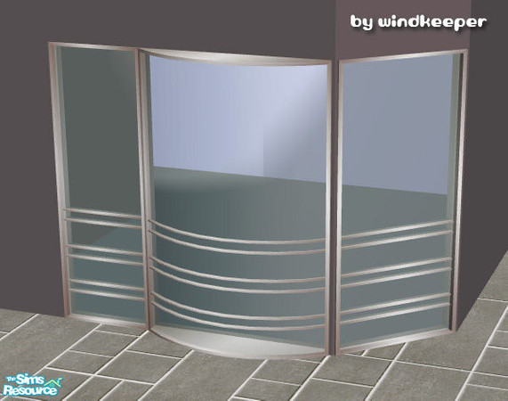 Sims 2 — Helios curved window 3 by Windkeeper — 2-tile curved window, linked to Helios window from "Helios Doors and