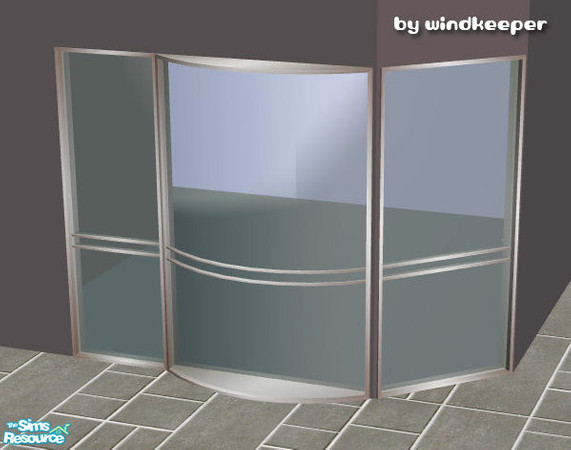 Sims 2 — Helios curved window 2 by Windkeeper — 2-tile curved window, linked to Helios window from "Helios Doors and