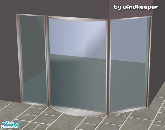 Sims 2 — Helios curved window by Windkeeper — 2-tile curved window, linked to Helios window from "Helios Doors and