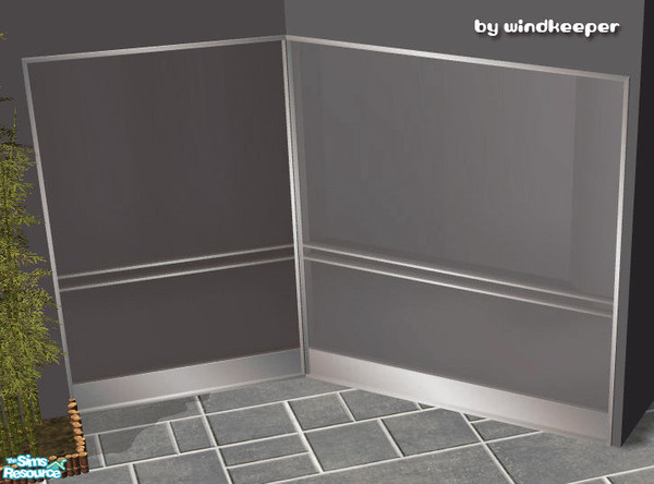 Sims 2 — Helios window - metal grey glass by Windkeeper — Glass recolor for Helios window from "Helios Doors and
