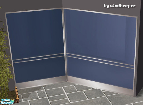 Sims 2 — Helios window - blue glass by Windkeeper — Glass recolor for Helios window from "Helios Doors and