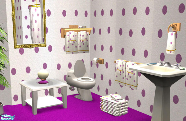 Sims 2 — TP Hanging Wood MESH by DOT — TP Hanging Wood MESH DOTs Cove, dotted with towels. *OFB REQUIRED* Sims 2 by DOT
