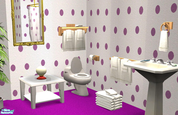 Sims 2 — Towel Rack Shelf MESH by DOT — Towel Rack Shelf MESH DOTs Cove, dotted with towels. *OFB REQUIRED* Sims 2 by DOT