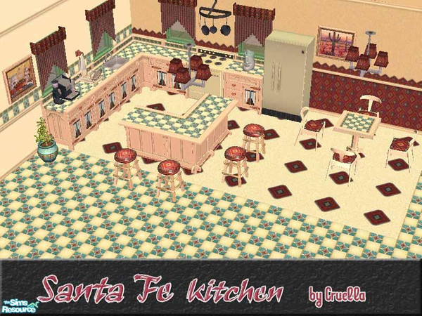 Sims 2 — am_SantaFeKitchen by Cruella — Everyone loves a little SantaFe (Southwestern) Decor in their life style