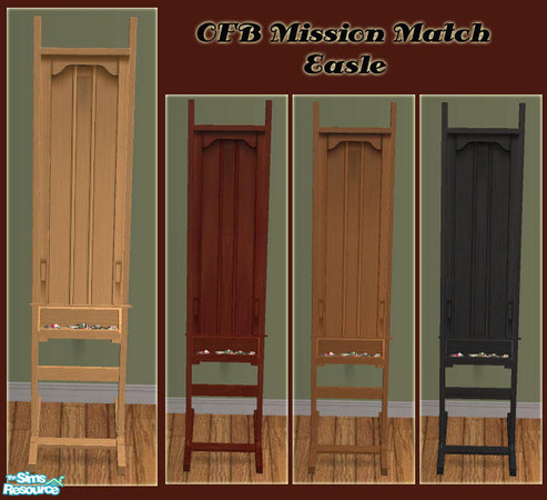 Sims 2 — OFB Mission Match - Easle by Simaddict99 — Mission style easle- links to Maxis OFB Mission single bed for