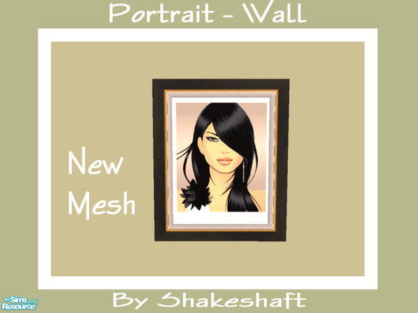 Sims 2 — Portrait Wall- New Mesh by Shakeshaft — Part of a set of New Pictures, 2 Wall Mounted Prints and 2 Table Top