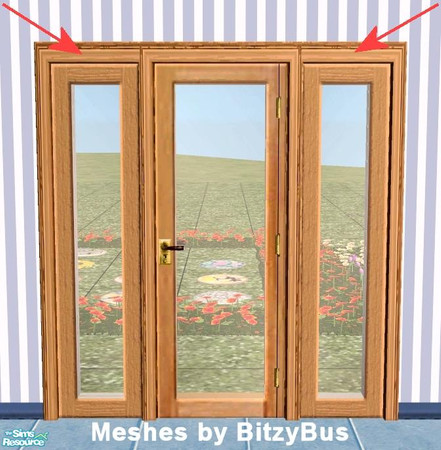 Sims 2 — Designer Sidelight Mesh by Raveena — This is the mesh for the sidelight window. It was created by BitzyBus and