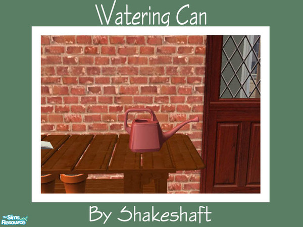 Sims 2 — Watering Can by Shakeshaft — Part of a set of Gardening objects for the Sim with green fingers,set includes a