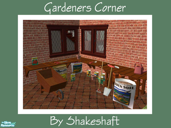Sims 2 — Gardeners Corner by Shakeshaft — A set of Gardening objects for the Sim with green fingers,set includes a