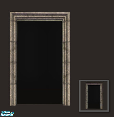 Sims 2 — Rejal Part 6 - Arch 01 (no footstep) by Murano — Arch with stony frame inside and outside.