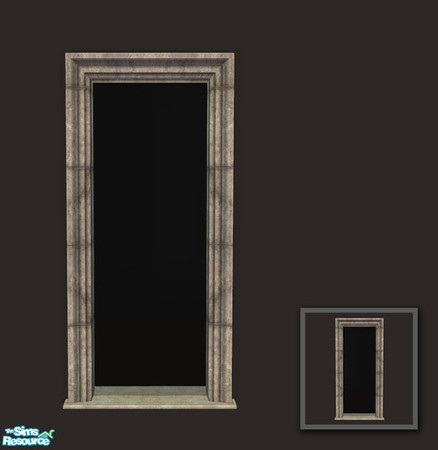 Sims 2 — Rejal Part 6 - Arch 01 narrow by Murano — Arch with stony frame inside and outside.
