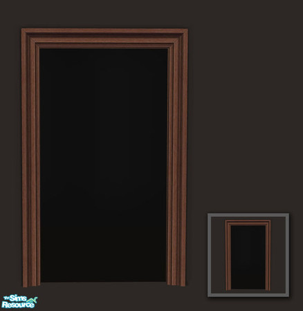 Sims 2 — Rejal Part 6 - Arch 02 (no footstep) by Murano — Arch with wooden frame inside and outside.