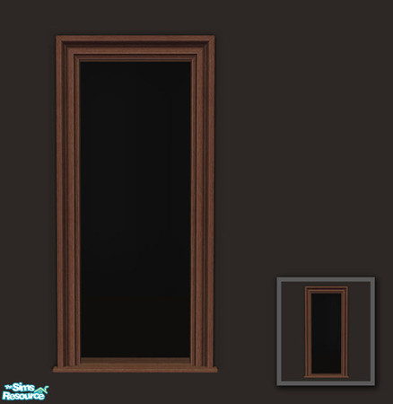 Sims 2 — Rejal Part 6 - Arch 02 narrow by Murano — Arch with wooden frame inside and outside.