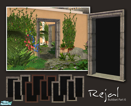 Sims 2 — Rejal Part 6 - Arches by Murano — This set contains a large number of different arches which belong to the Rejal