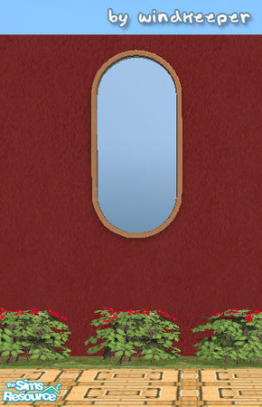 Sims 2 — HM oval short window diagonal by Windkeeper — Diagonal version of HM oval short window from this set. Requires