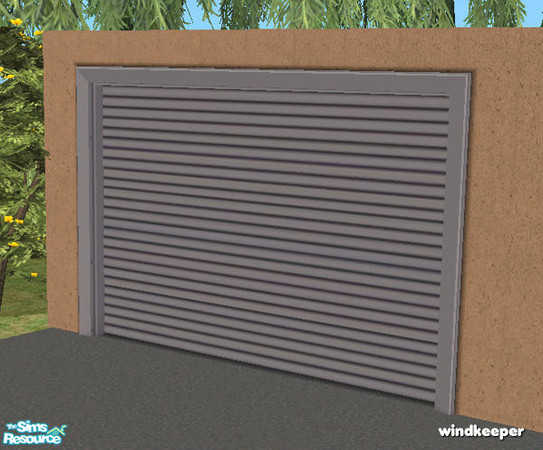 Sims 2 — Flat garage door - mesh by Windkeeper — *MESH* Versatile garage door. Can be easily recolored to almost any