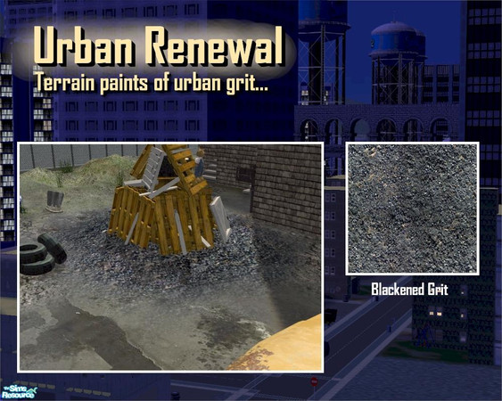 Sims 2 — Blackened Grit by Cyclonesue — Ideal for laying at the base of bonfires or other burnt patches of ground.
