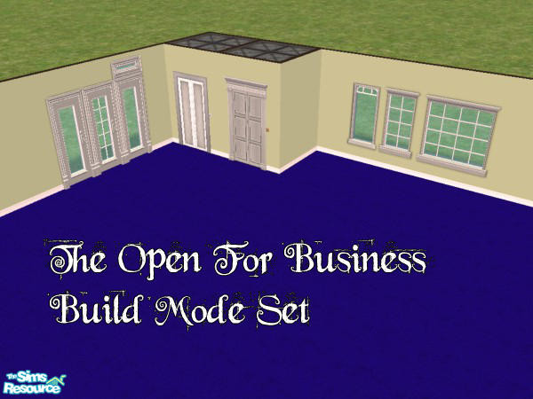 Sims 2 — Open For Business Build Mode Set by simmyfan2852 — Love all those white build mode objects that came with Open