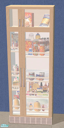 Sims 2 — Maya Kitchen - Fridge MESH by Bitzybus — Maya Kitchen - Fridge Polygons: 1343 Vertices: 1754