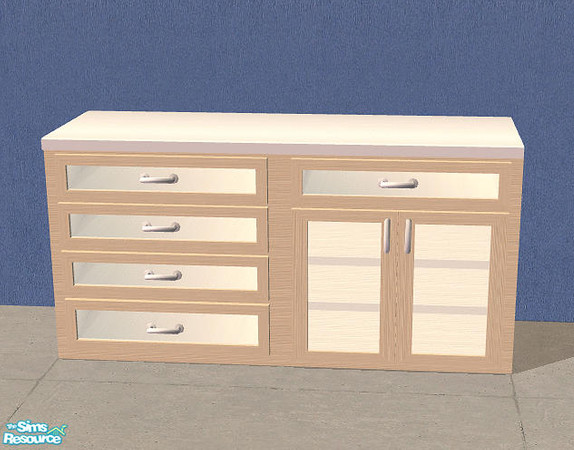 Sims 2 — Maya Kitchen - Counters MESH by Bitzybus — Maya Kitchen - Counters Polygons: from 130 to 730 Vertices: from 105