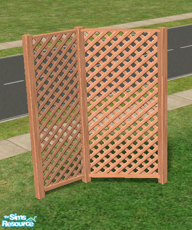 Sims 2 — Trellis Garden - Full fence - blond by Simaddict99 — Tall, trellis fence. NOTE: all fences require an EP. It