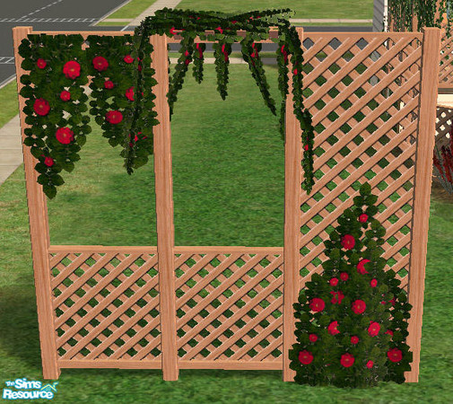 Sims 2 — Climbing Plants -  Red Roses by Simaddict99 — red climbing roses