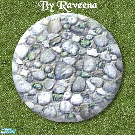Sims 2 — Stepping Stone - Stones by Raveena — Part of the Garden Stepping Stone set. Find it in Build Mode. You will need